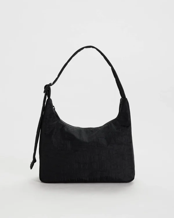 Mini Nylon Shoulder Bag - Black - Size: OS