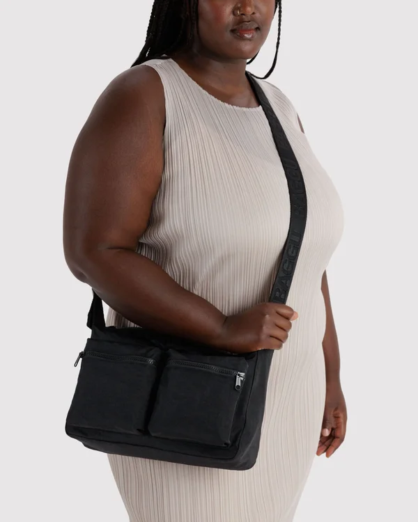 Medium Cargo Crossbody - Black - Material: heavyweight-nylon