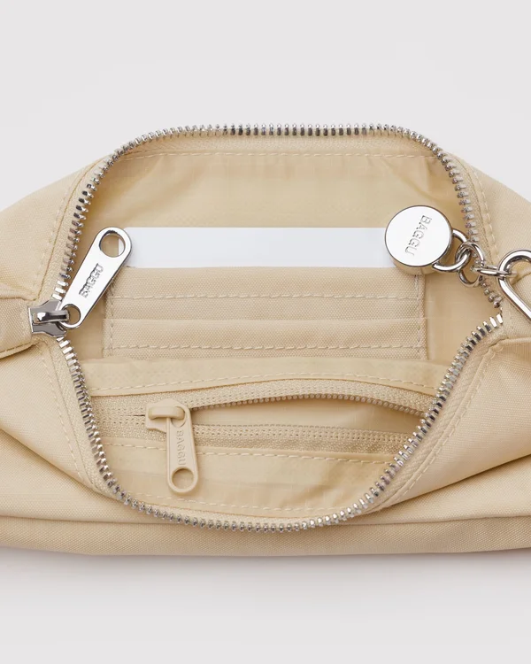 Nylon Pochette - Sale - Custard - Material: heavyweight-nylon