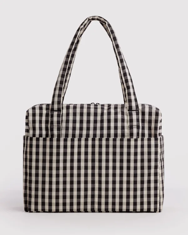 Cloud Carry-On - Black And Cream Gingham