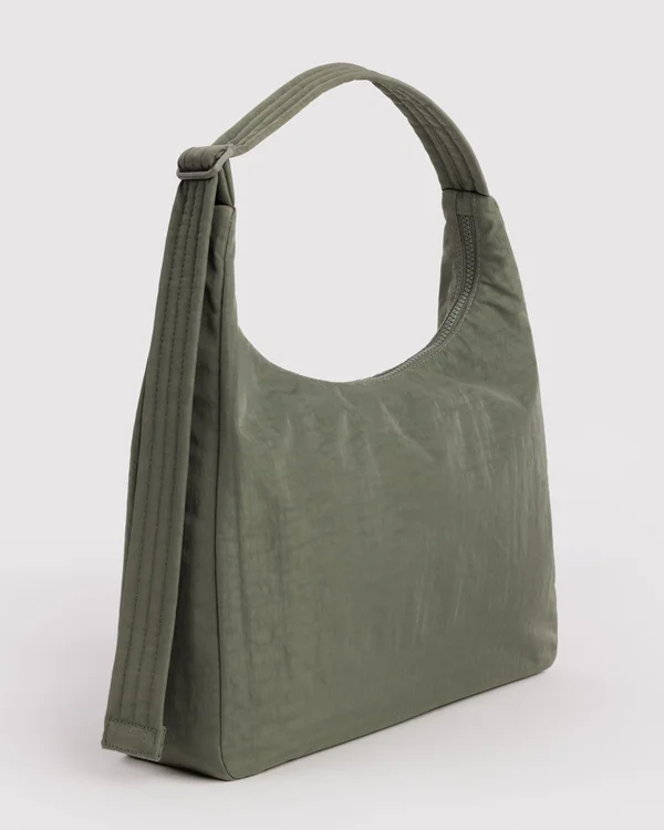 Nylon Shoulder Bag - Caper - Size: OS