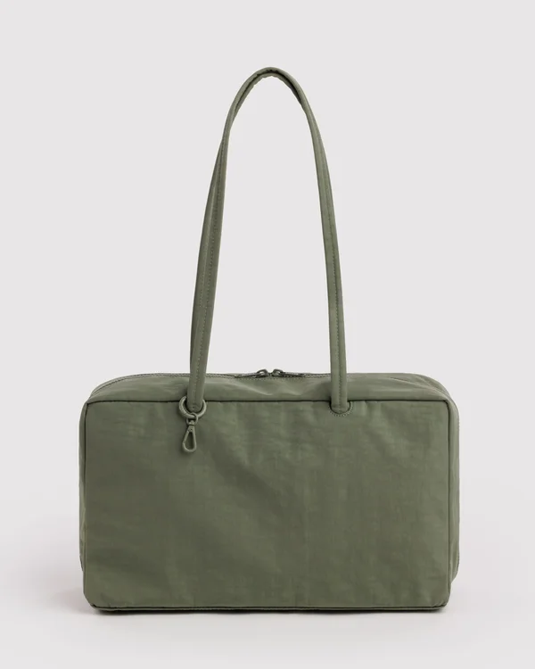 Medium Nylon Bowler Bag - Caper - Size: OS