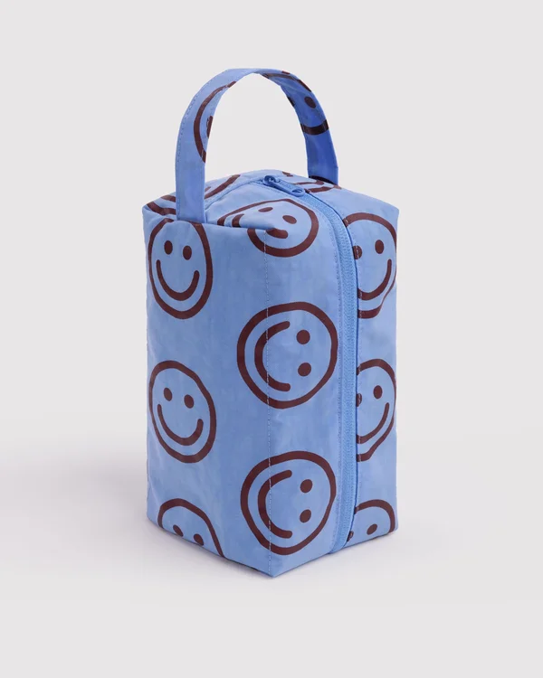 Dopp Kit - Misty Blue Happy - Material: heavyweight-nylon