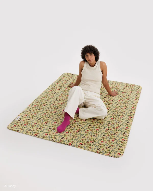 Puffy Picnic Blanket - Storybook Floral - Size: OS