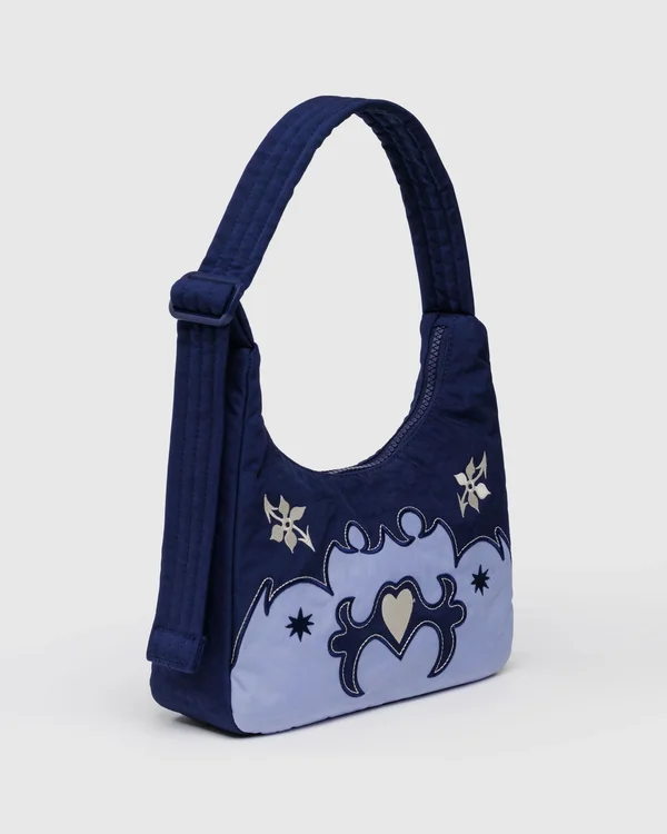 Mini Nylon Shoulder Bag - Sale - Western Appliqué