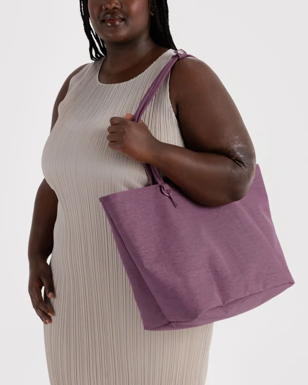Large Nylon Reversible Tote - Wild Plum Mix - Material: heavyweight-nylon