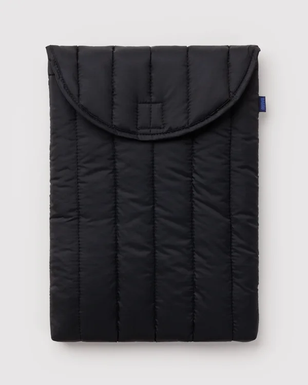 Puffy Laptop Sleeve 16" - Black - Material: ripstop-nylon